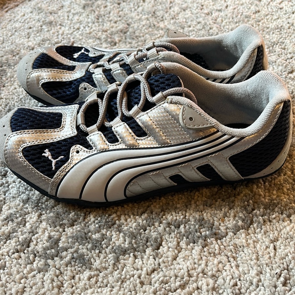 Puma navy and silver Taper SP